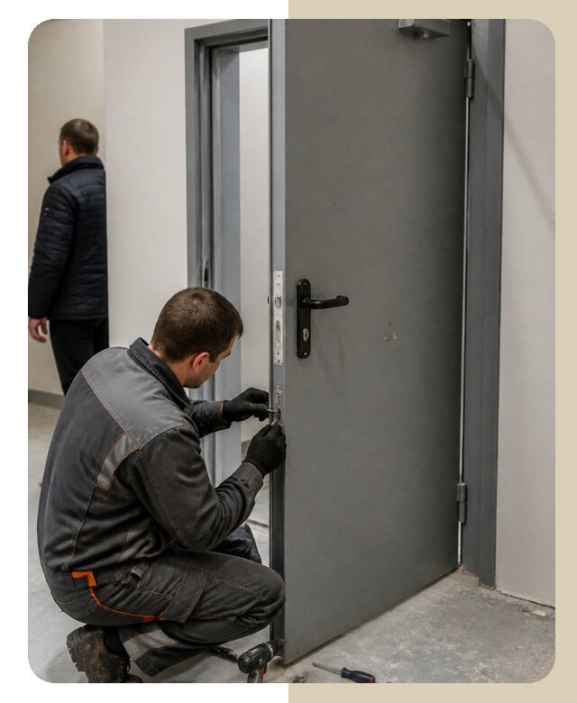 Ремонт противопожарной двери в Волгограде по цене 6754 р. | Дверной